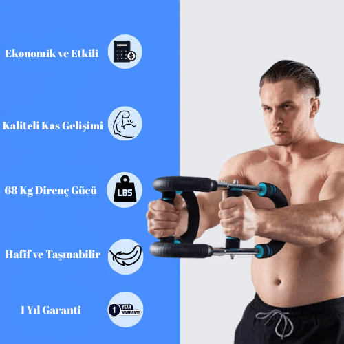 Kasmod Titan – Dirençli Göğüs ve Kol Egzersiz Aleti | Yaylı Fitness Ekipmanı | Evde Spor & Kas Geliştirme